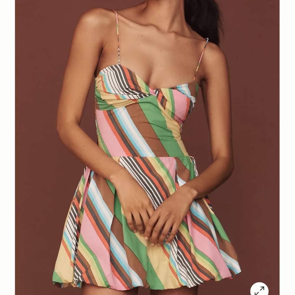 Anthropologie S/W/F Fitted Balloon Mini Dress NWT